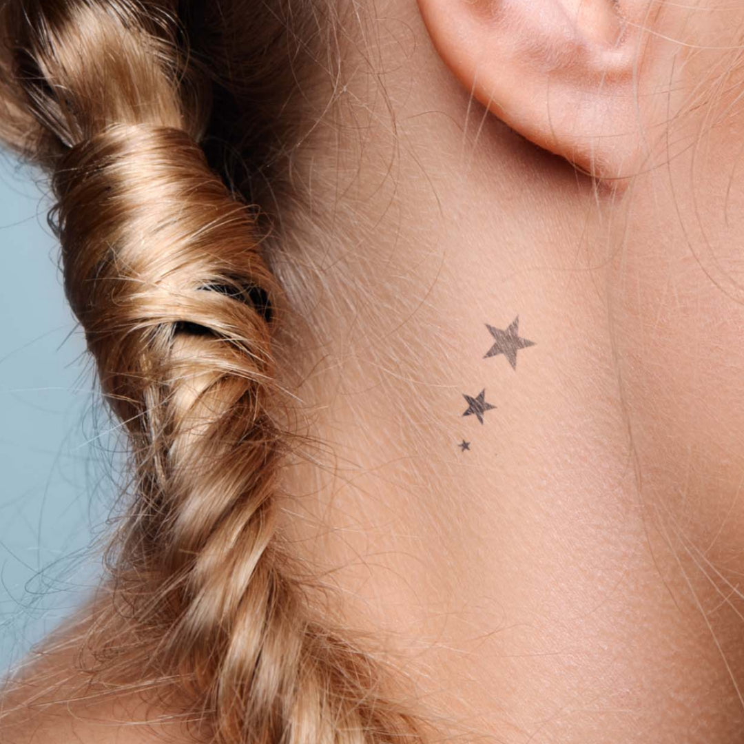 Many stars temporary tattoo