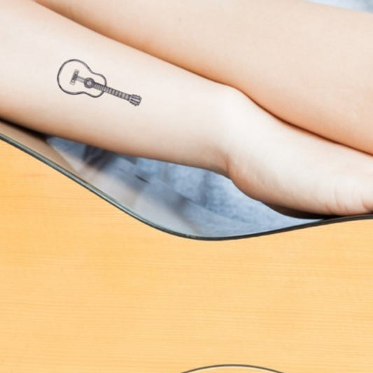 Guitar's temporary tattoo