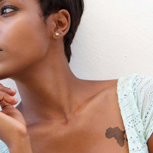 Map of Africa temporary tattoo