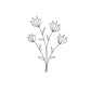 Laughing flowers temporary tattoo