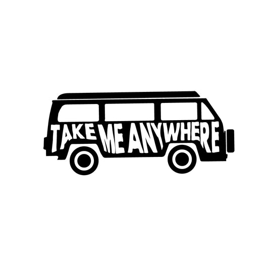 Take me anywhere bus temporary tattoo