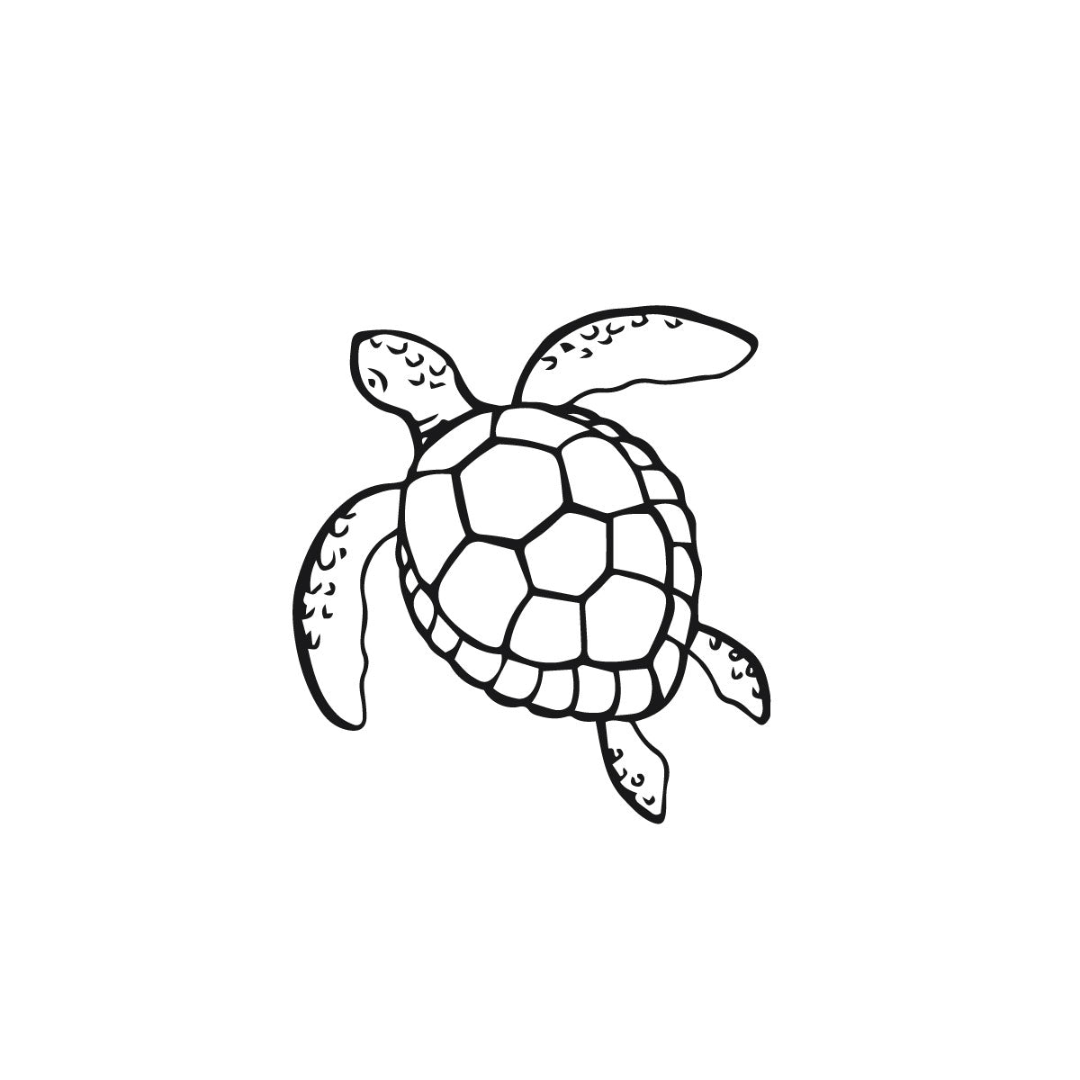 Turtle temporary tattoo